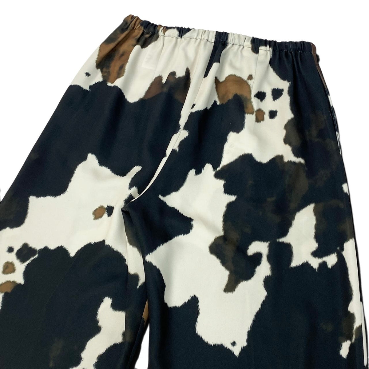 j29 【新品保管品】DRIES VAN NOTEN カウプリント ワイドイージーパンツ ボトムス  34サイズ マルチカラー ポリエステル100％ レディース 女性用u02t