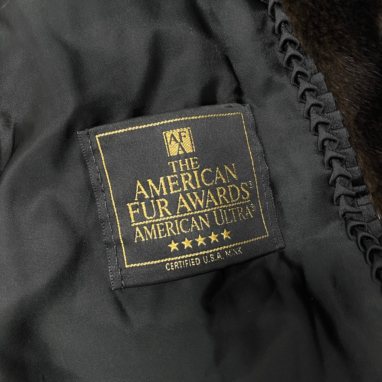 25c14 《5つ星》 AMERICAN FUR AWARDS アメリカンファーアワード デミバフミンク ロングコート サイズF ブラウン 最高級本毛皮 Mink Fur Long Coat タグ付t18r