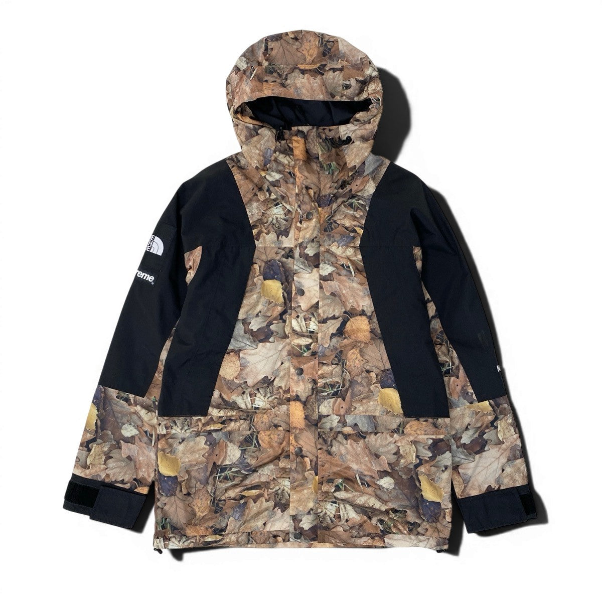 Ig8 Supreme × THE NORTH FACE 16AW 枯葉マウンテンジャケット コラボ NP51601I Sサイズ ブラック マルチカラー ナイロン100％ メンズ 男性用u02t