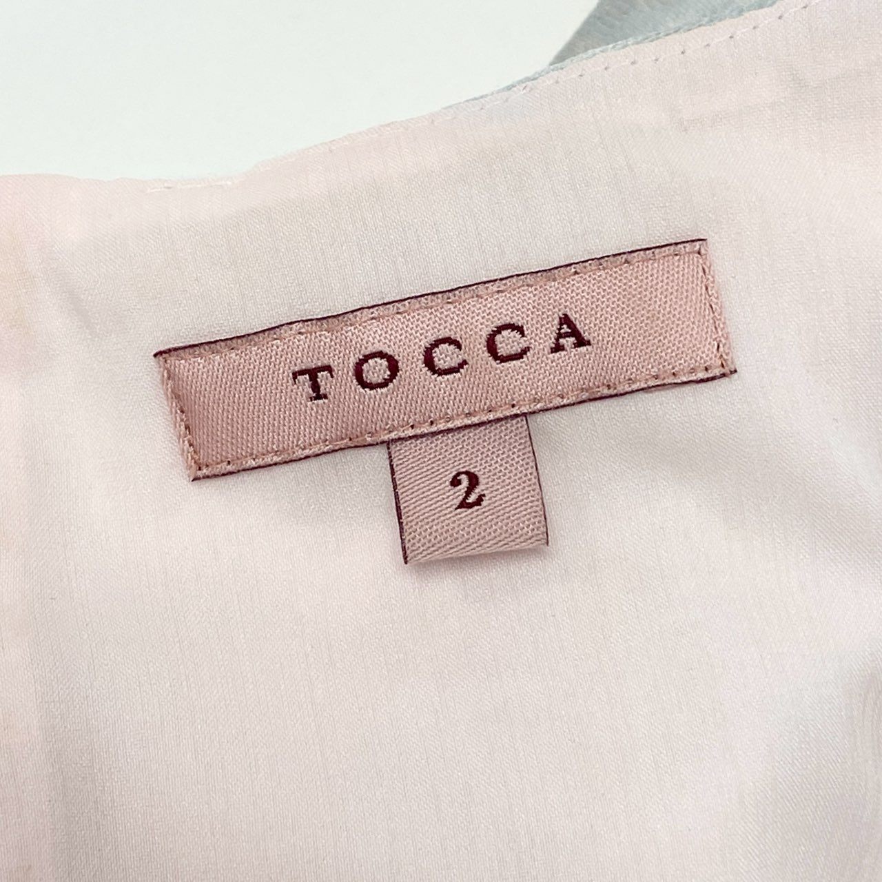 47k5 TOCCA トッカ MOONLIGHT ムーンライトドレス 22aw ジャガード ノースリーブワンピース 花柄 洗える○ レディース 女性用 OPTOSS0310 2 サックスブルー系o07t