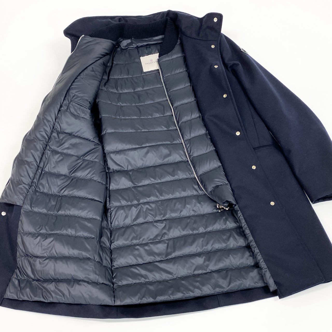 37d14 MONCLER モンクレール CALLAQUI GIUBBOTTO ウールダウンコート アウター H20911C00013 1サイズ ネイビー ウールナイロン100％ メンズ 男性用sn1