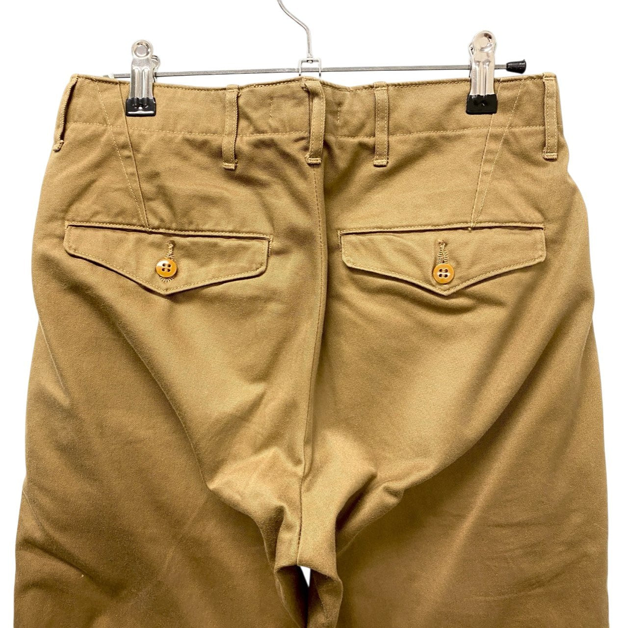 45c6 【極美品】WORKERS ワーカーズ オフィシャルトラウザーズ チノパン ボトムパンツ 28サイズ ベージュ コットン100％ メンズ 男性用u02t