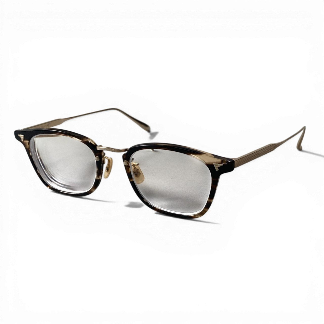 c23 BJ CLASSIC COLLECTION ビージェイクラシック チタニウム 度入り メガネ アイウェア クロササゴールドk02i