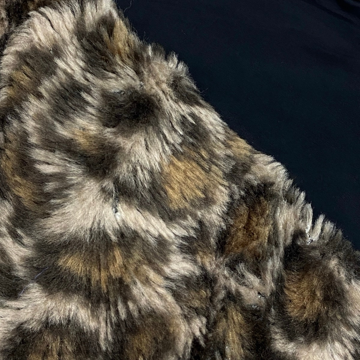 h31 COMME des GARCONS コムデギャルソン 2008年 レオパード エコファー ベスト ブラウン系 レディースu02t
