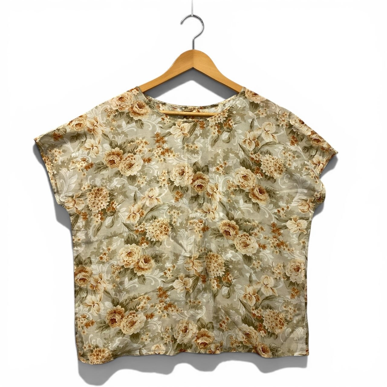 72e15 Christian Dior クリスチャンディオール フラワープリント ダブルブレストジャケット 半袖シャツ 2点セット 薄手 花柄 サイズL マルチカラー コットンシルク レディース 女性用u02t