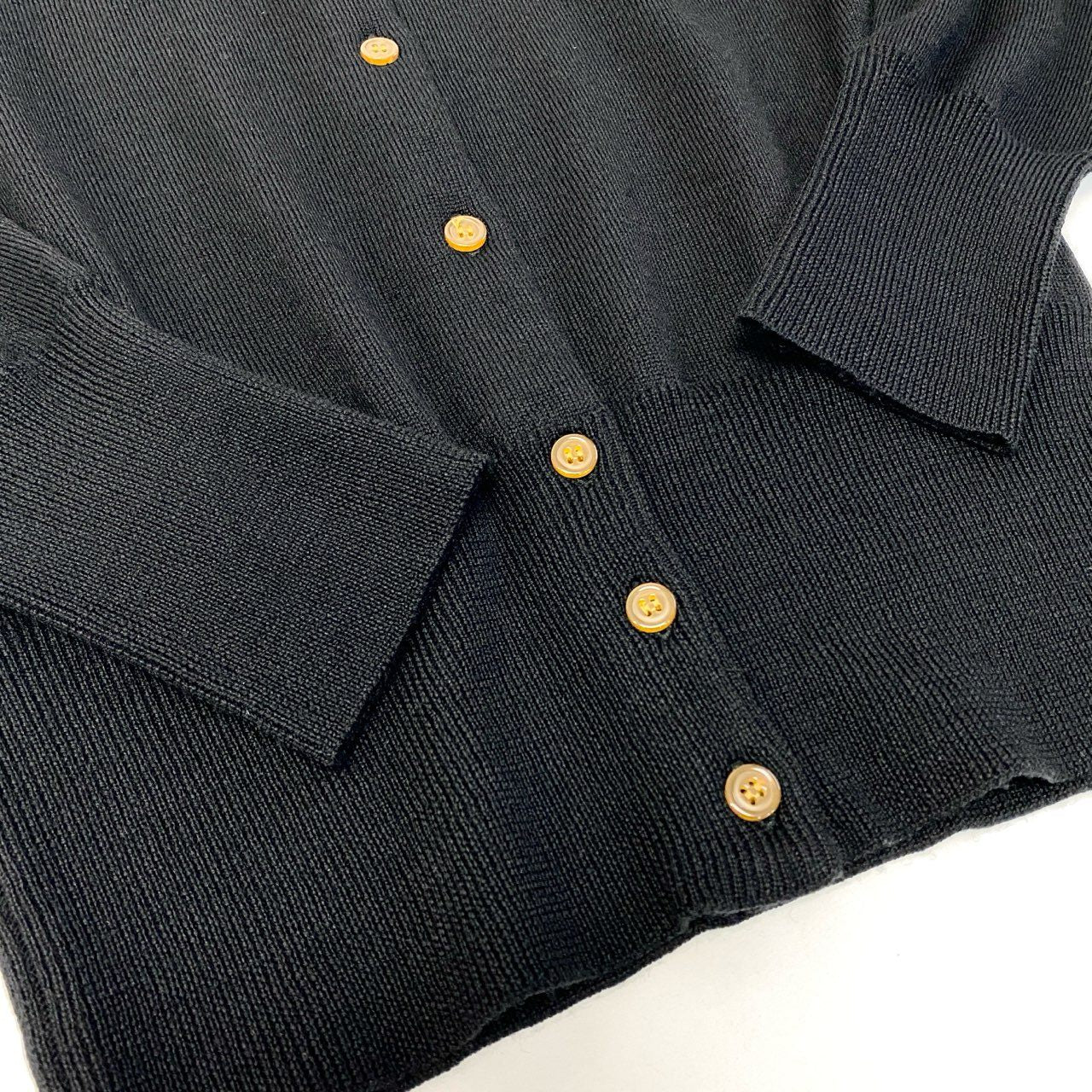 86a15 【イタリア製】Vivienne Westwood Red Label ヴィヴィアンウエストウッド レッドレーベル オーブ刺繍 カーディガン サイズS ブラック レディース トップスk02i