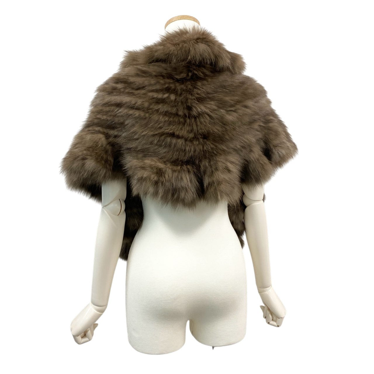 82a15 セーブルファー 大判ティペット ブラウン 最高級本毛皮 Sable Fur Tippet マフラー ショールt18r