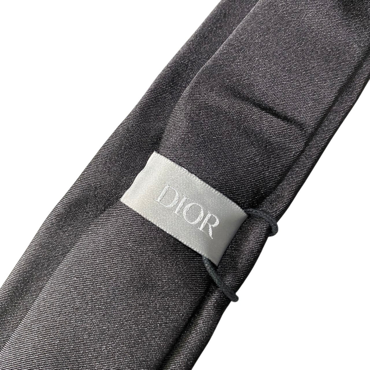 j14【未使用】 DIOR HOMME ディオールオム Bee シルク ネクタイ ブラック シルク100％ メンズu02t