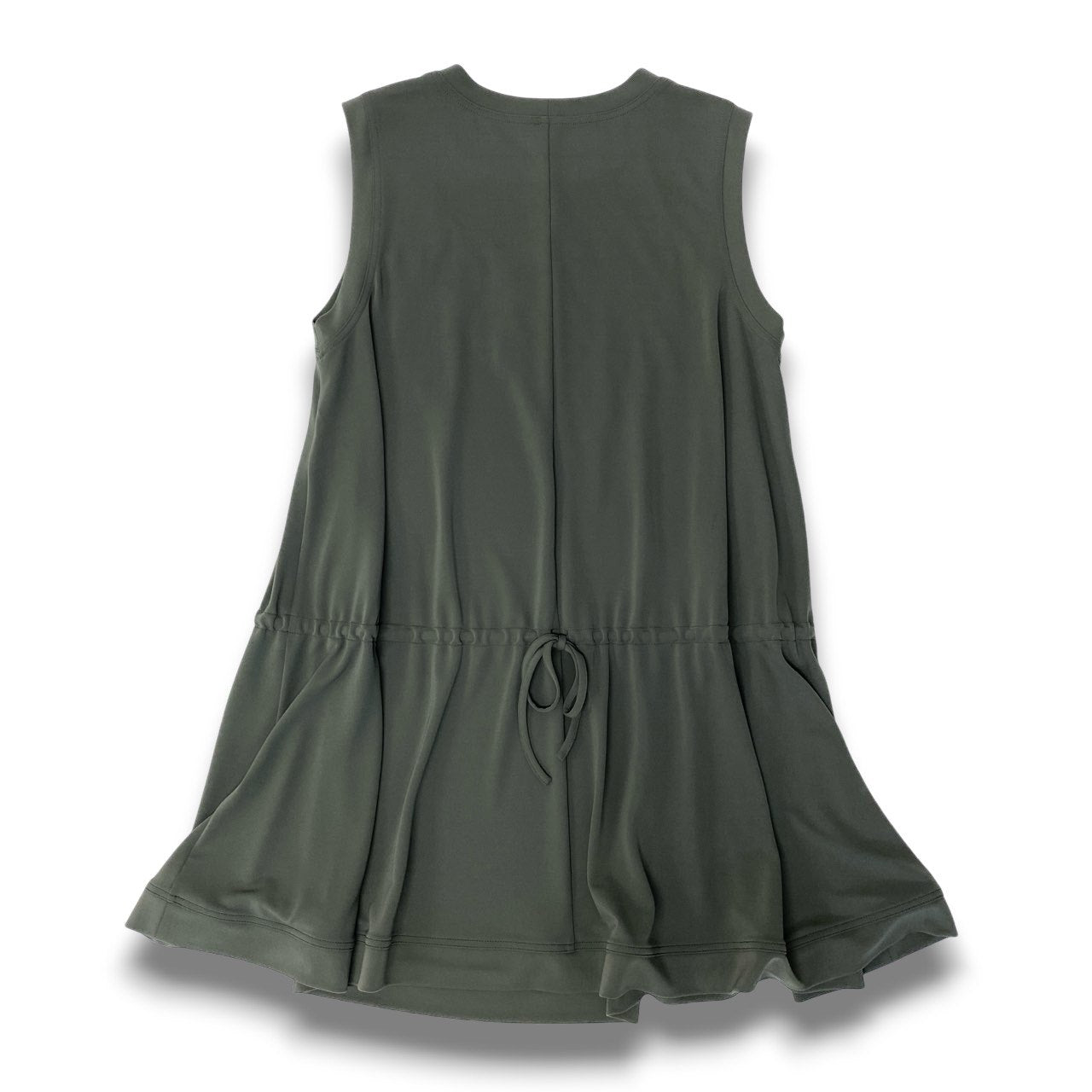 14c5 TOKUKO 1er VOL トクコプルミエヴォル ノースリーブワンピース Aライン 花柄プリント 刺繍 ストレッチ レディース 女性服 サイズ9 グレー系u02t