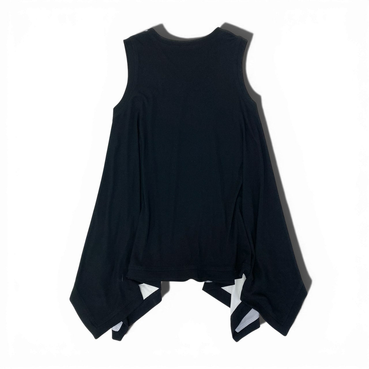 76a28 TOKUKO 1er VOL トクコプルミエヴォル チュニックワンピース ノースリーブ トップス 9 Mサイズ相当 ブラック レディースo07t