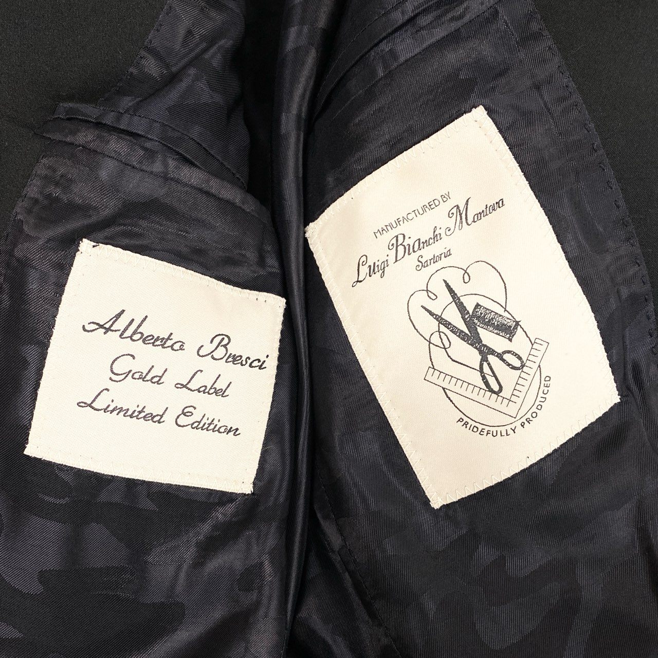 37L23 【美品】ALBERTO BRESCI アルベルト ブレーシ チェスターコート ロングコート LUIGUI BIANCHI MANTOVA カシミヤ混 イタリア製 7033 44R ブラック メンズo07t