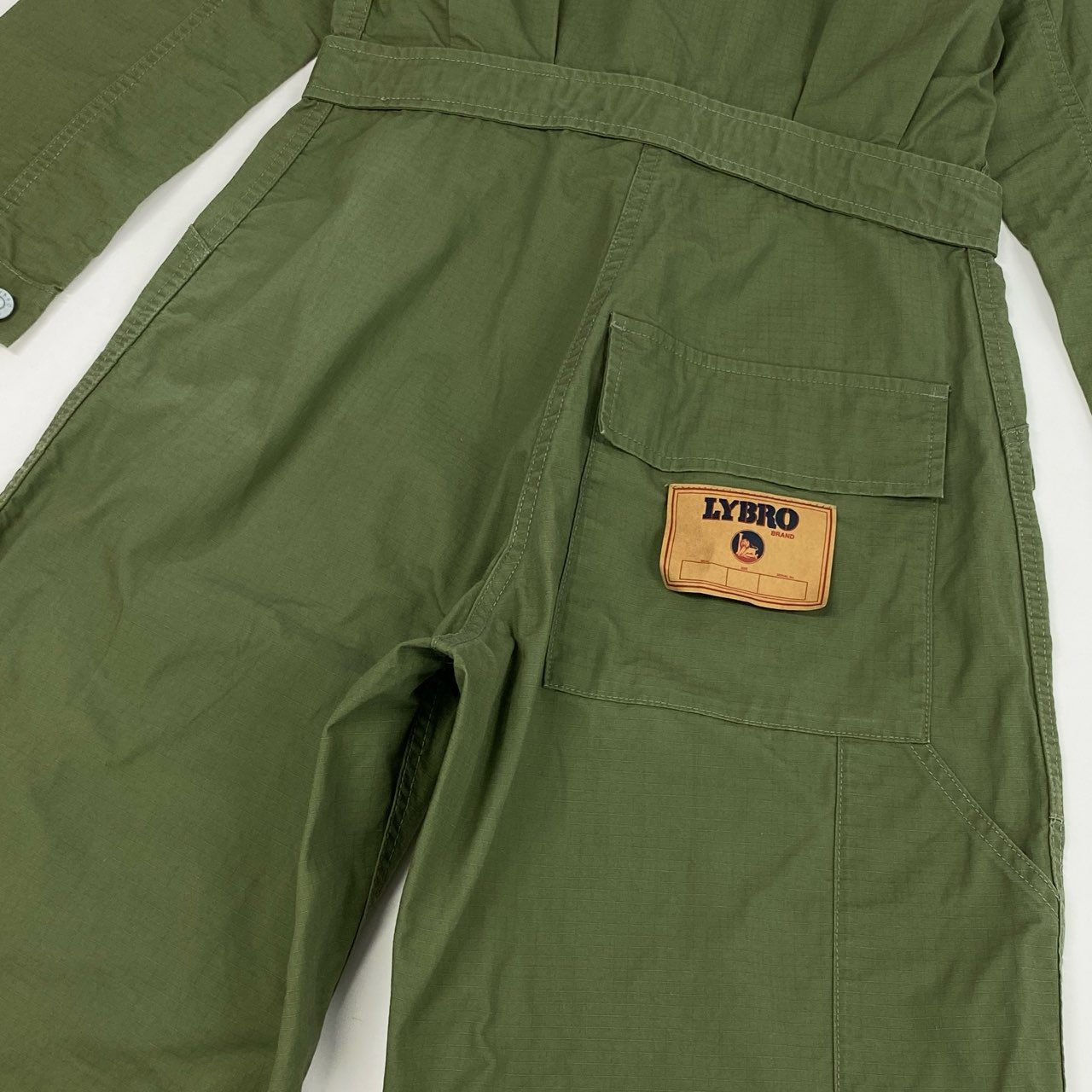 1j27《美品》NIGEL CABOURN ナイジェルケーボン つなぎ オールインワン LYBRO  80342050103 8サイズ カーキ ユニセックスu02t