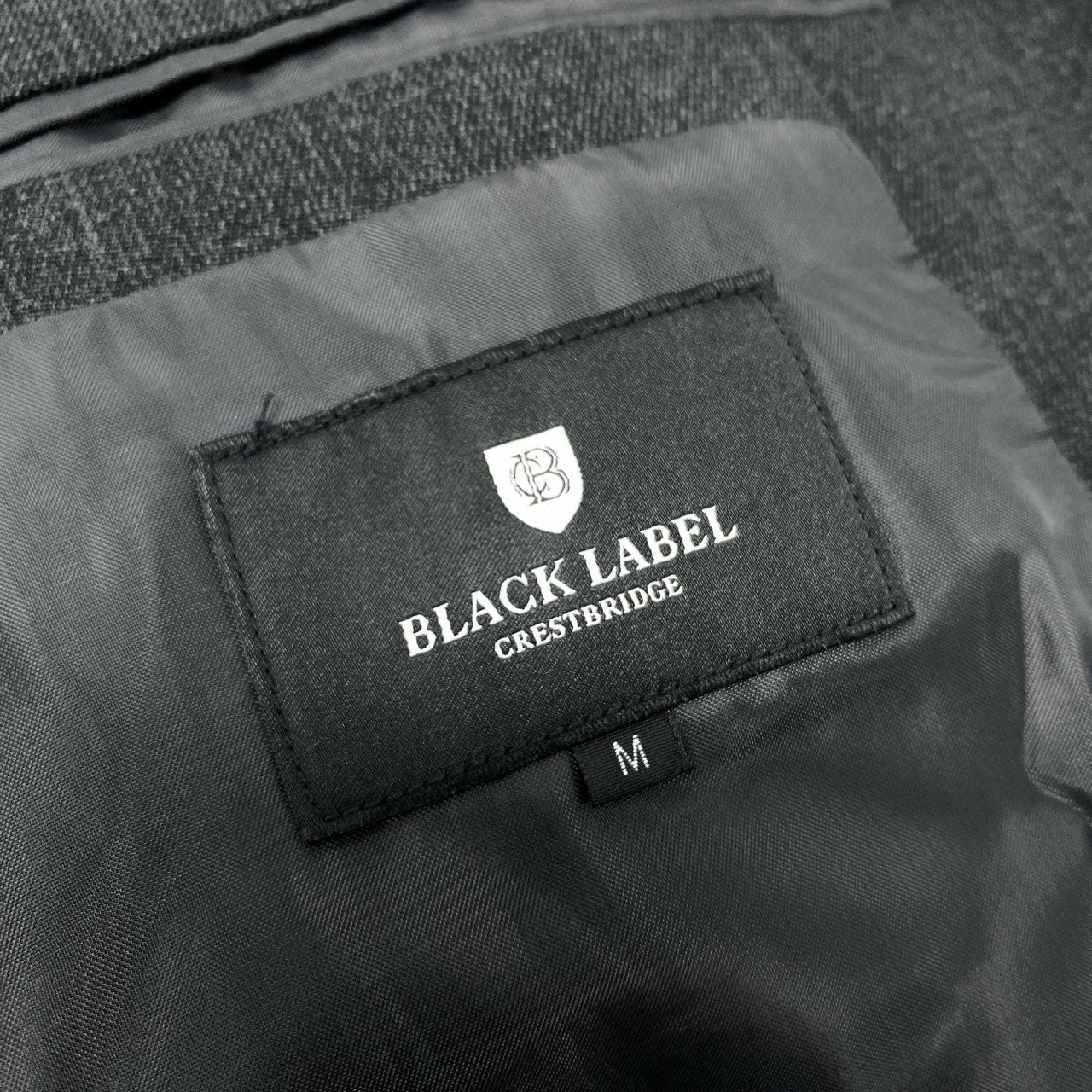 70j15《美品》BLACK LABEL CRESTBRIDGE ブラックレーベル クレストブリッジ テーラードジャケット ジャケット 51D32-403-08 Mサイズ グレー メンズu02t