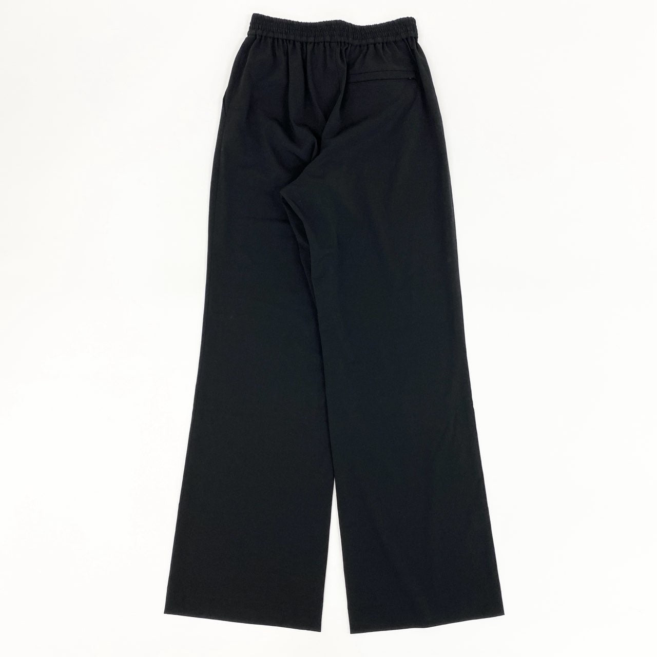 63g4 HYKE ハイク 2025SS STRETCH WIDE LEG PANTS ストレッチワイドパンツ ボトムス 251-13332 2 M ブラック レディース
