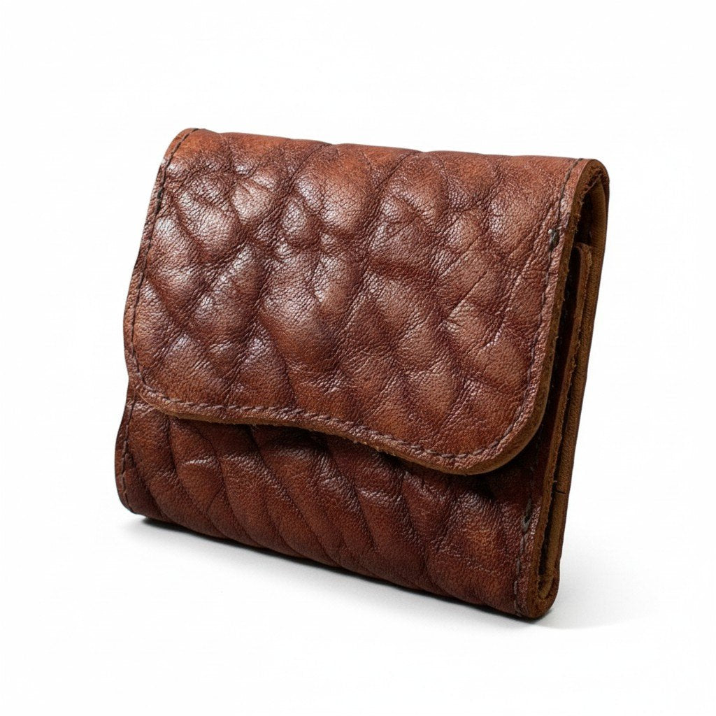 c23 Y2 Leather ワイツーレザー ブルハイド トリドールドウォレット ブラウン レザー 財布 3つ折り財布 メンズ アメカジk02i