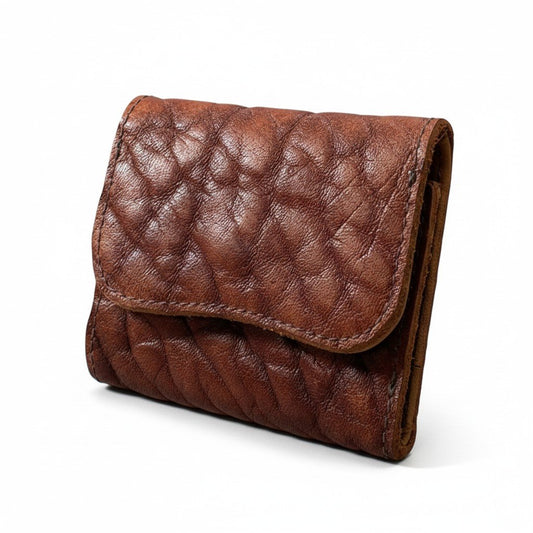 c23 Y2 Leather ワイツーレザー ブルハイド トリドールドウォレット ブラウン レザー 財布 3つ折り財布 メンズ アメカジk02i