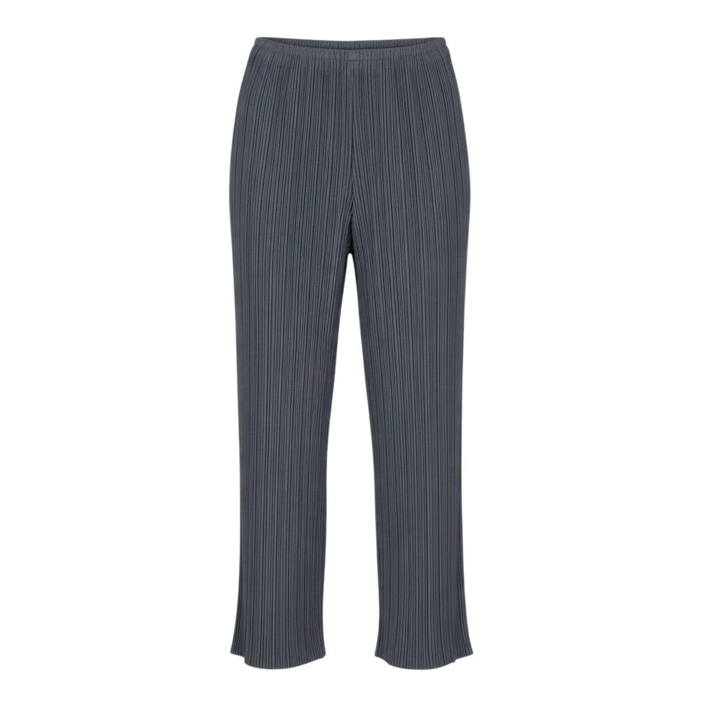 j19 ISSEY MIYAKE プリーツパンツ ボトムス 日本製 PP05-JF609 Mサイズ グレー ポリエステル100％ レディース 女性用u02t