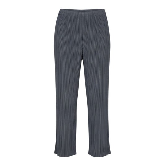 j19 ISSEY MIYAKE プリーツパンツ ボトムス 日本製 PP05-JF609 Mサイズ グレー ポリエステル100％ レディース 女性用u02t