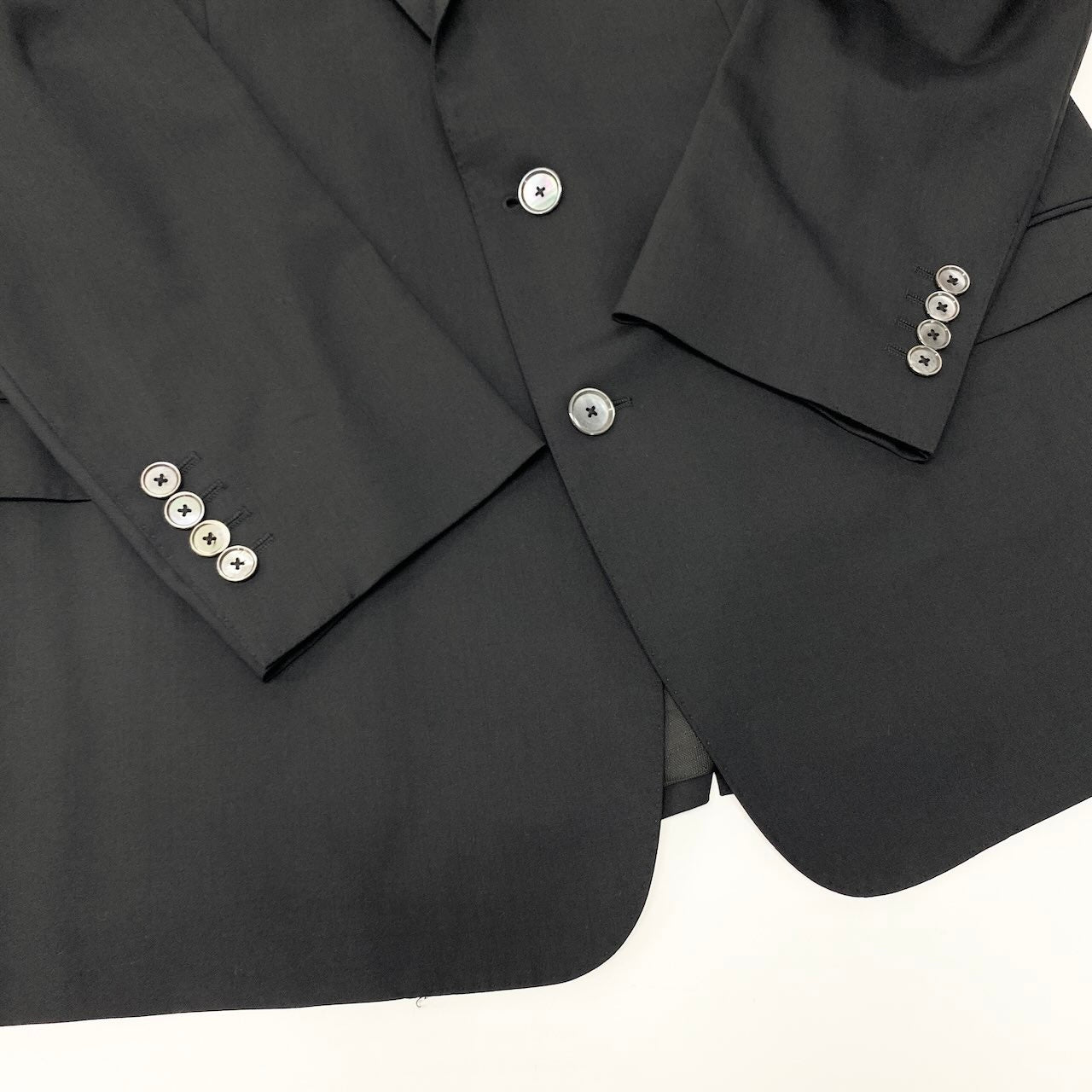 32c30 DOLCE&GABBANA ドルチェアンドガッパーナ MARTINI シングルスーツセットアップ スリーピース テーラードジャケット ジレ スラックス 56サイズ ブラック メンズ 男性用o07t