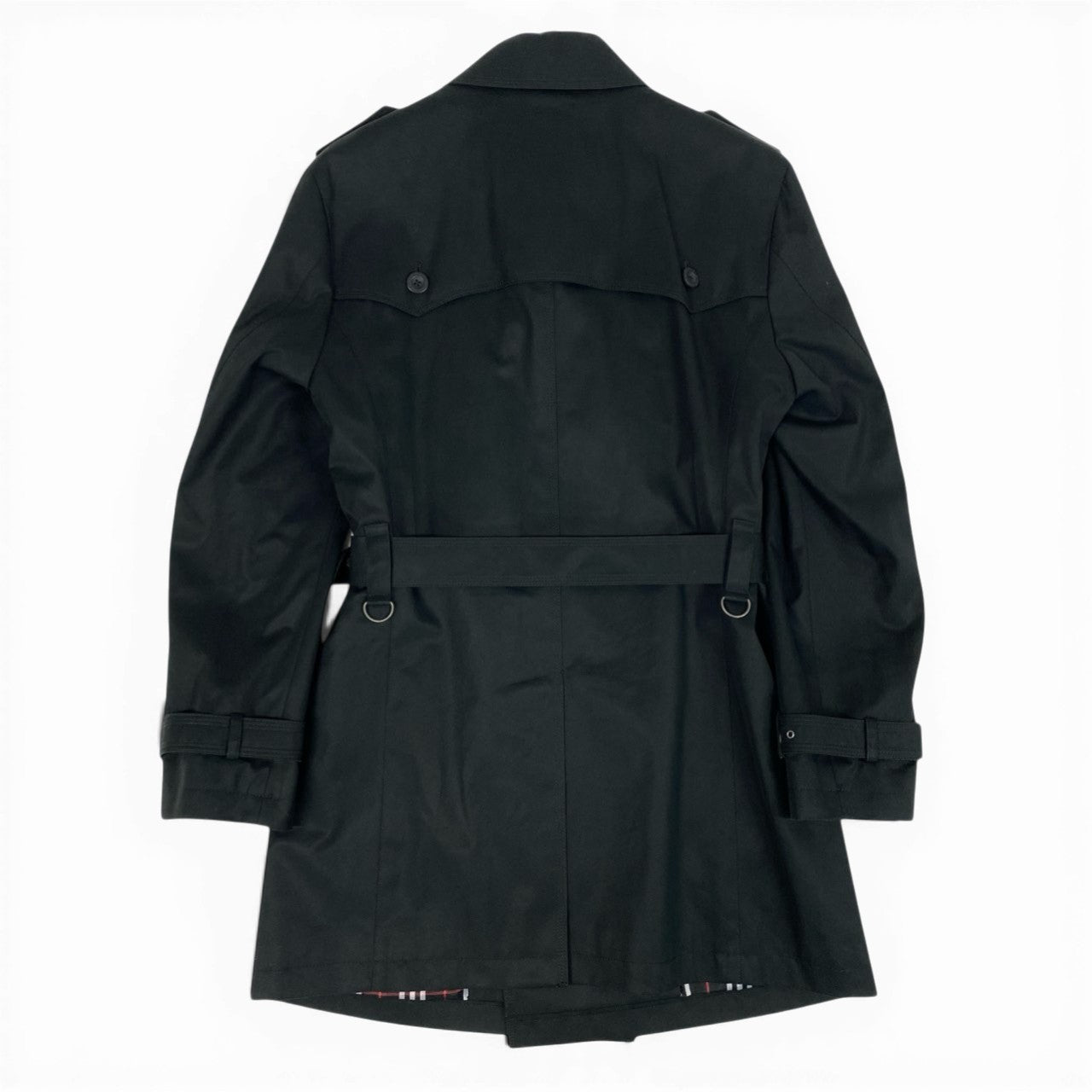 31b12 BURBERRY BLACK LABEL バーバリー ブラックレーベル ライナー付き トレンチコート サイズM ブラック Trench Coat 日本製t18r
