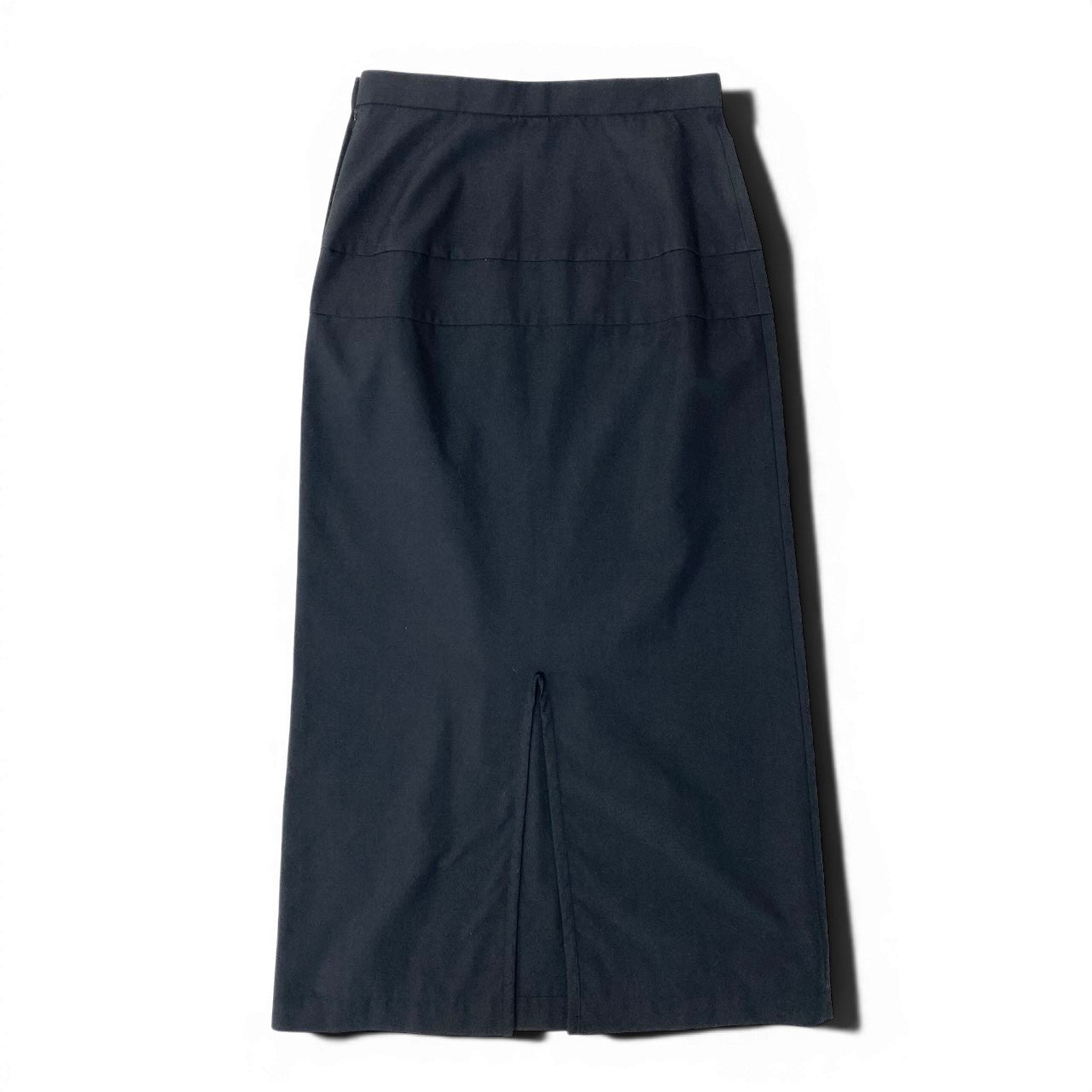 Af6 tricot COMME des GARCONS トリココムデギャルソン ロング フレアスカート サイズＭ ブラック ポリエステル100％ レディース 女性用u02t