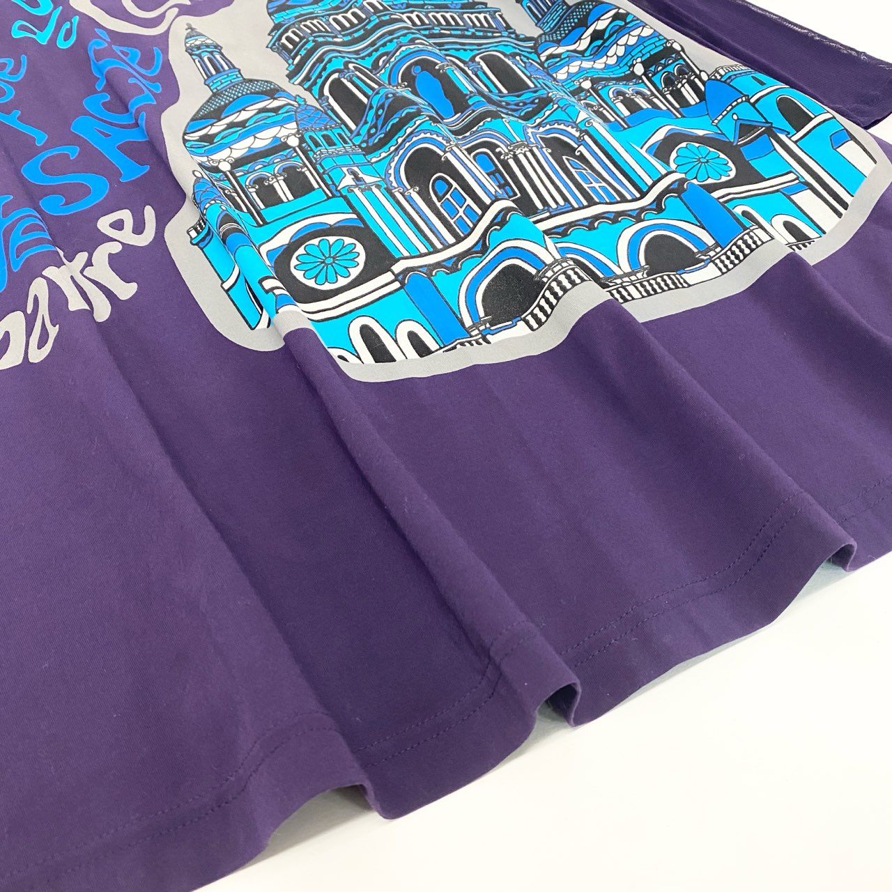 28k29 TOKUKO 1er VOL トクコプルミエヴォル チュニックワンピース シアースリーブ タートルネック 切替メッシュ レディース 女性用 9 パープルu02t