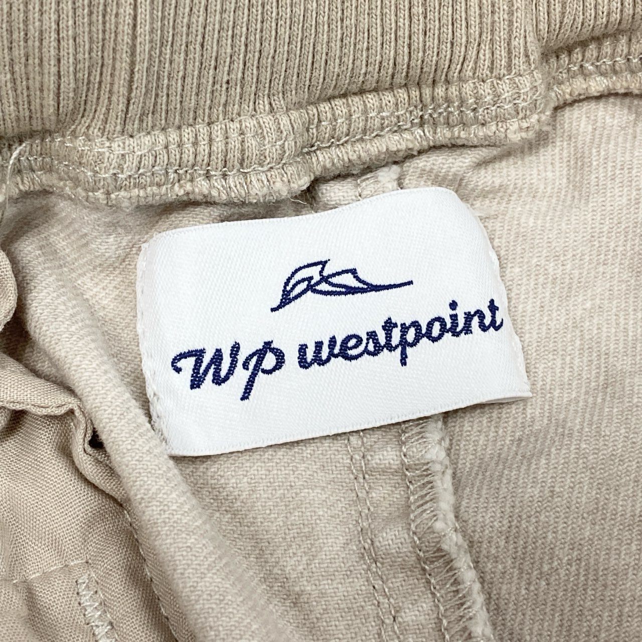 3l25 WP WESTPOINT ダブルピーウエストポイント カーゴリブイージイージーパンツ ストレッチパンツ 裾リブ ウエストゴム○ オールシーズン メンズ DWB4402 M ベージュk02i