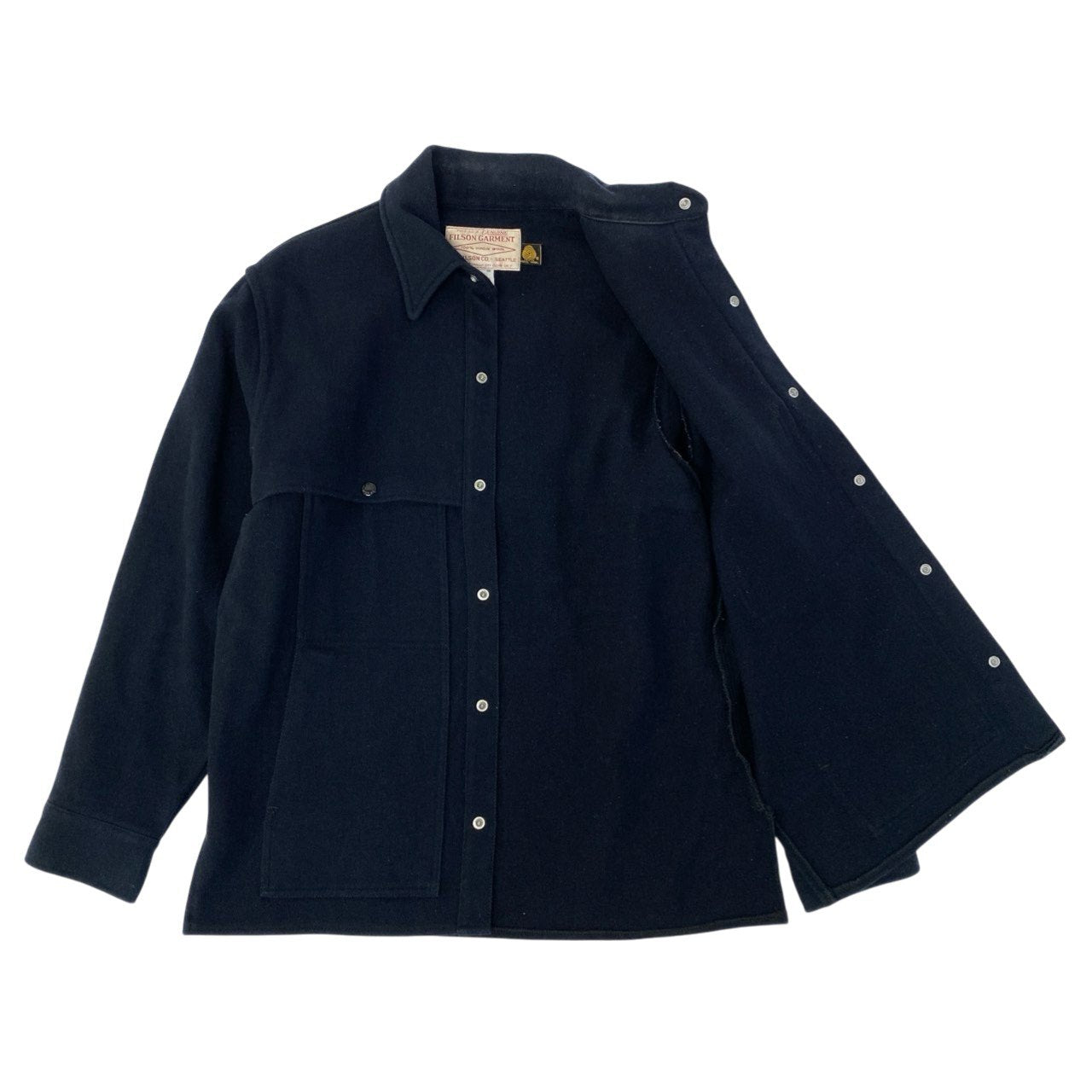 24c7 【USA製】FILSON フィルソン マッキーノジャケット マッキーノクルーザー サイズM ネイビー メンズ アウター アメカジk02i