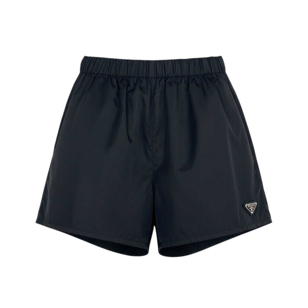 Ic16 PRADA プラダ トライアングルロゴ Re-Nylon ショートパンツ ショーツ Triangle Logo Short Pants 22C757 サイズ38 ブラックt18r