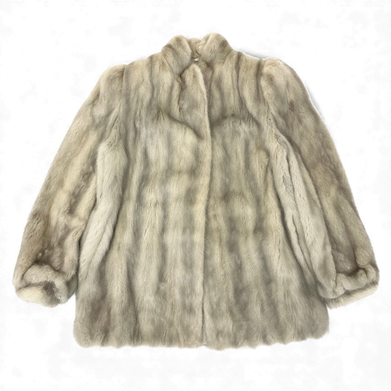 72L9 SAGA MINK サガミンク 銀サガ サファイアミンク ファーコート サイズ13号 シルバーグレー 最高級本毛皮 MINK FURt18r