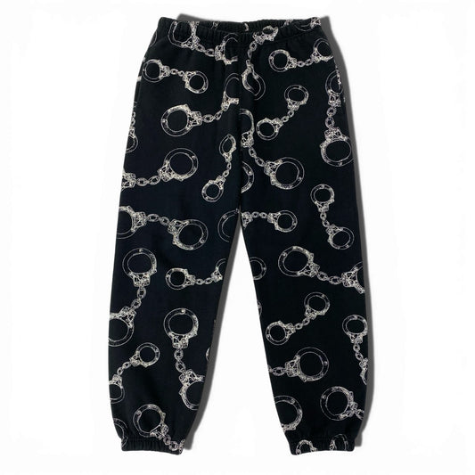 2a29 Supreme シュプリーム 17AW Handcuffs Sweatpant スウェットパンツ ボトム 手錠 Sサイズ ブラック コットン100％ メンズo07t