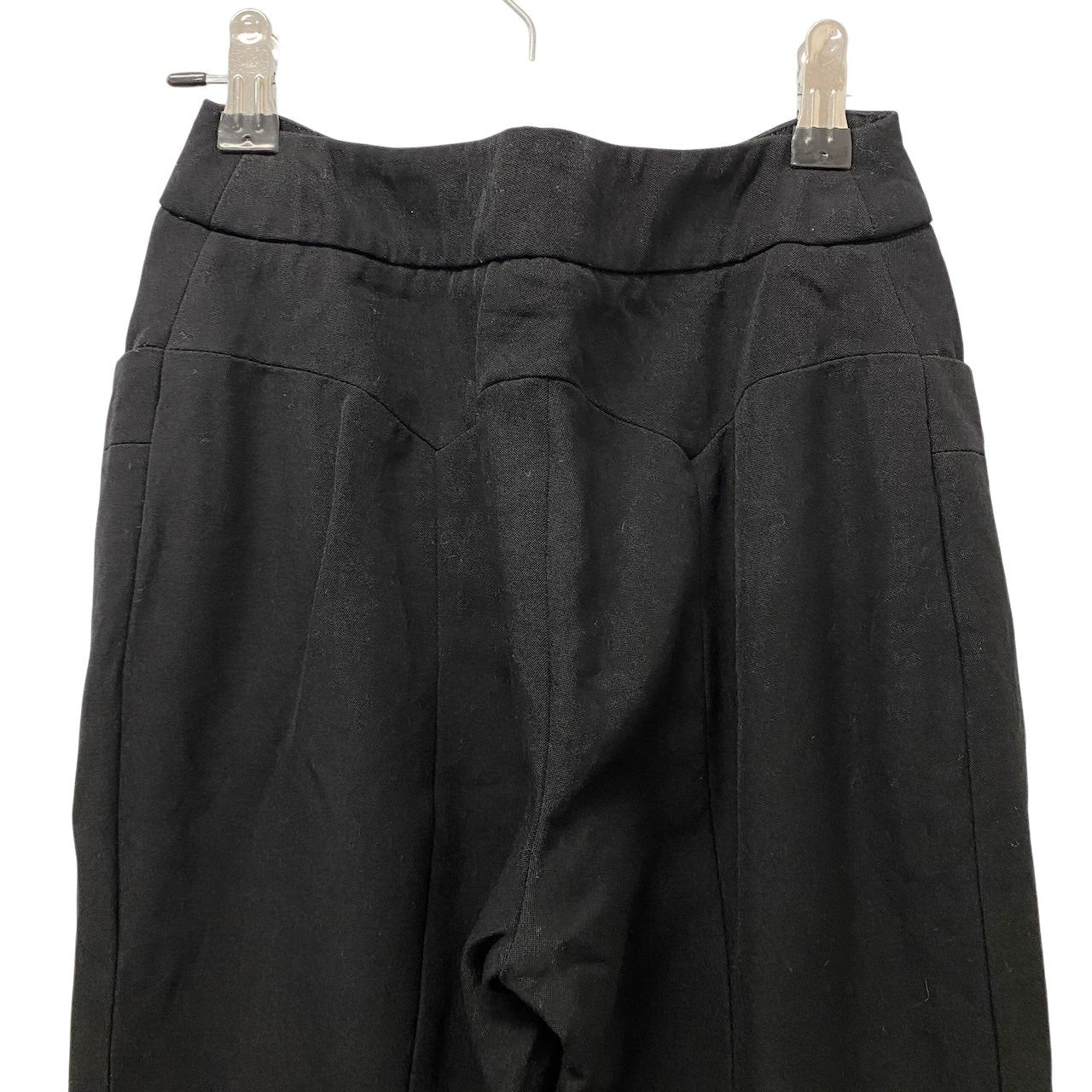 75e18 CHANEL スラックスパンツ ボトムパンツ P19726V11502 34サイズ ブラック ウール100％ レディース 女性用u02t