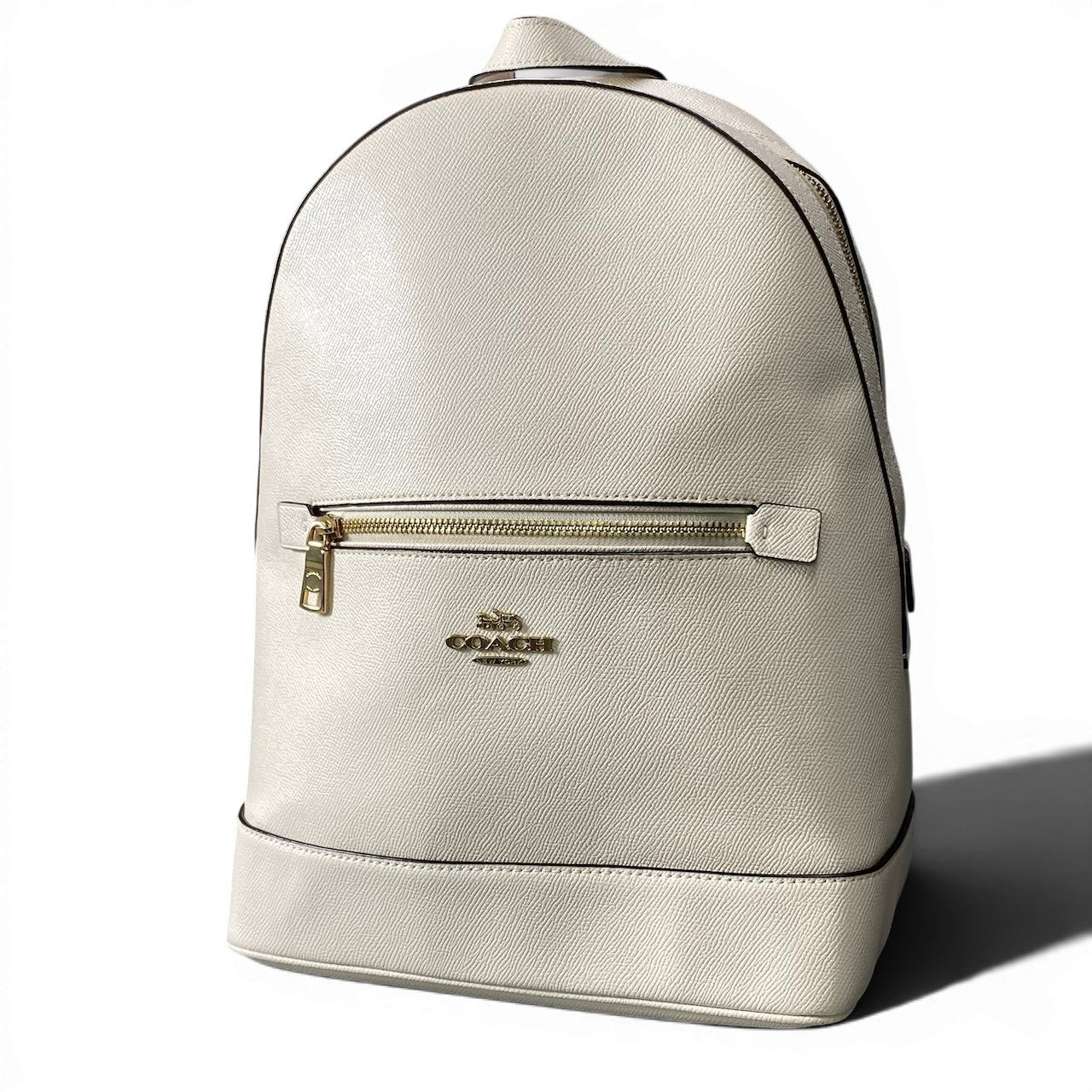 g9 《美品》 COACH コーチ ケンリー レザーリュック Kenley Leather Backpack C5680 ホワイト カバン 鞄t18r