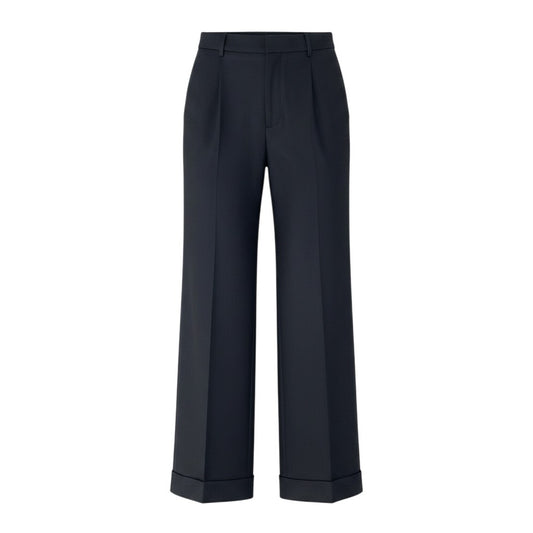 Ef12 GUCCI グッチ トムフォード期 スラックス ストレートパンツ 伸縮ストレッチ 169222 サイズ44 ブラック レディース 女性用t18r
