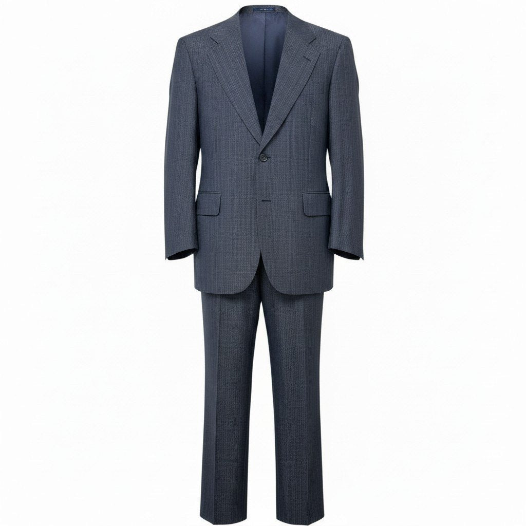80i10 Burberrys バーバリー セットアップ シングルスーツ 2B ストライプ柄 ネイビー メンズ 紳士服o07t