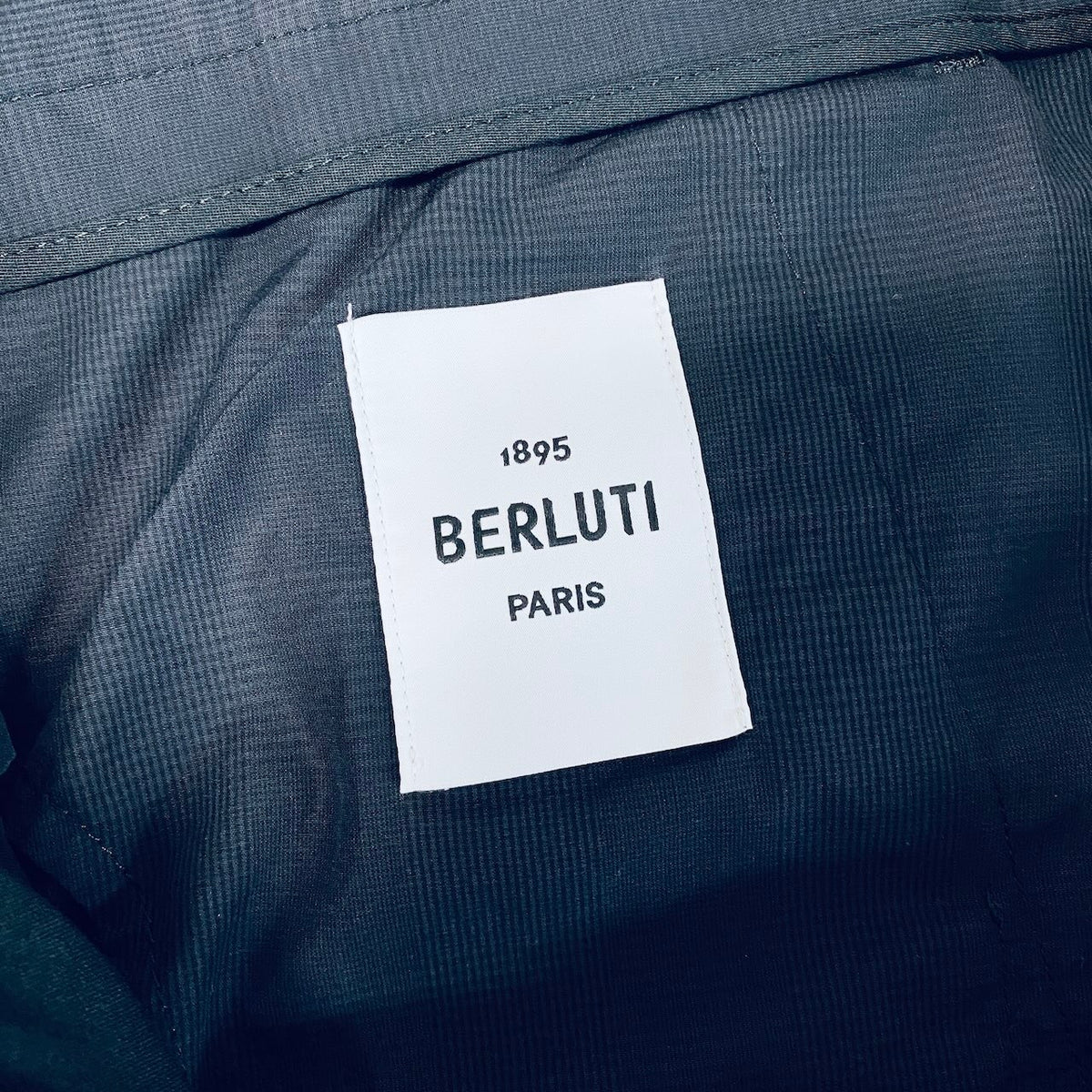 90j27 BERLUTI ベルルッティ コットン ライト コンストラクション スリムフィットパンツ スラックスパンツ R24TTU83COHF サイズ50 ネイビー メンズ 紳士服o07t