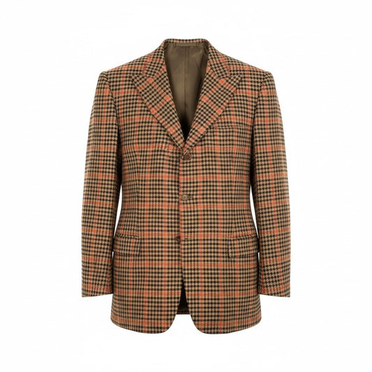 36L10 Tindaro dDe Ruca ティンダロ デ ルカ サルトリア ミラネーゼ 3B テーラードジャケット 英国スタイル サイズXXL相当 メンズ 男性用 ビスポーク 2005k02i