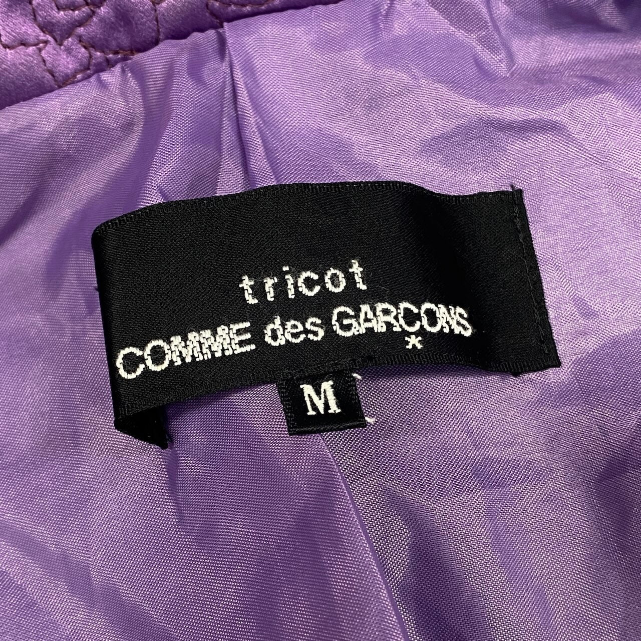 e11 tricot COMME des GARCONS 変形ジャケット 花柄刺繍ジャケット TB-04017M Mサイズ パープル TB-04017M レディース 女性用u02t
