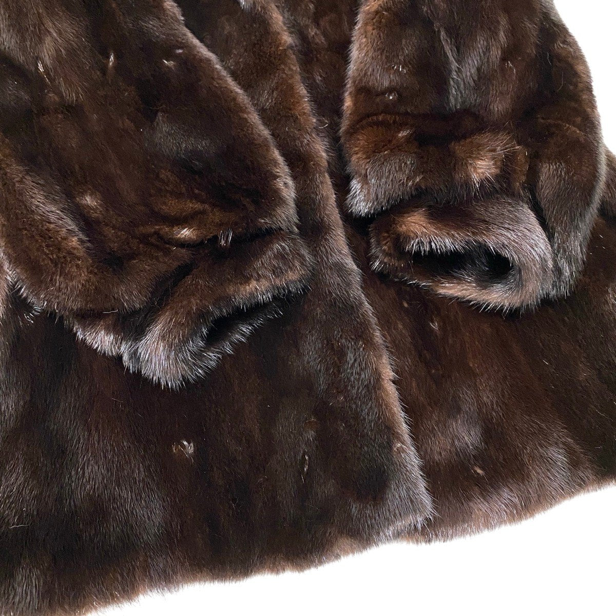 93h9 SAGA MINK サガミンク マホガニーミンク ファーコート サイズ11 ブラウン 最高級本毛皮 Mink Fur Coat Brownt18r