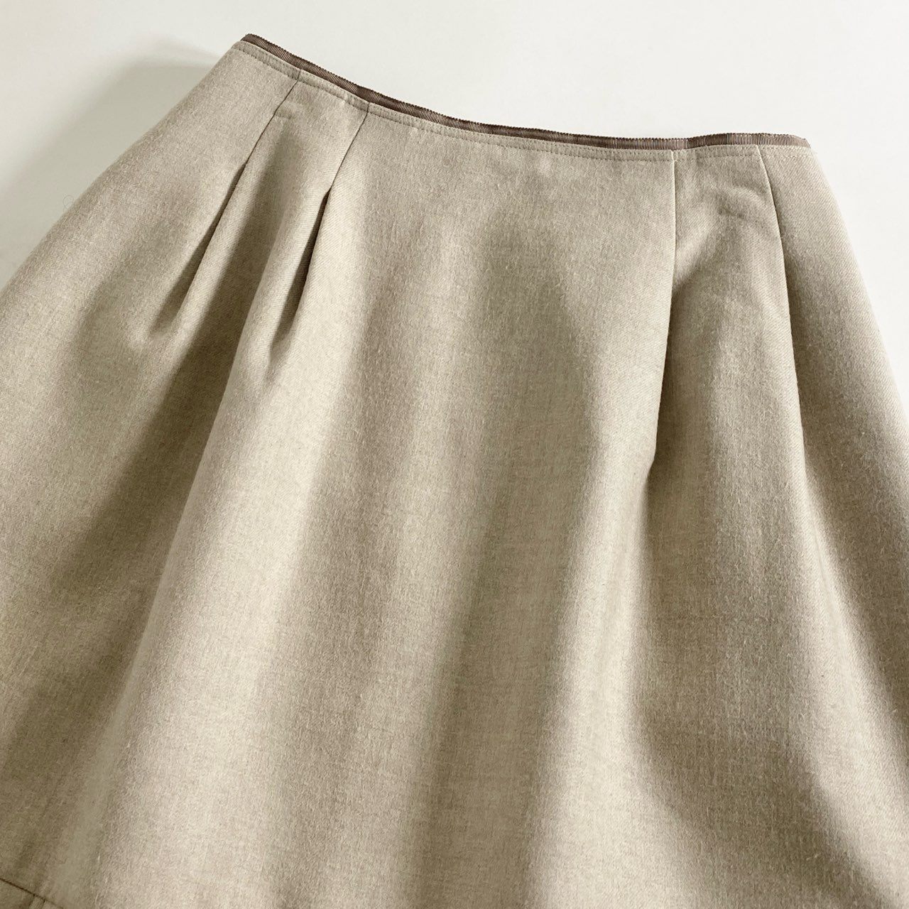 60i27 FOXEY フォクシー Chocolate Switch Skirt チョコレートスウィッチ スカート 39181 40 ベージュ 日本製