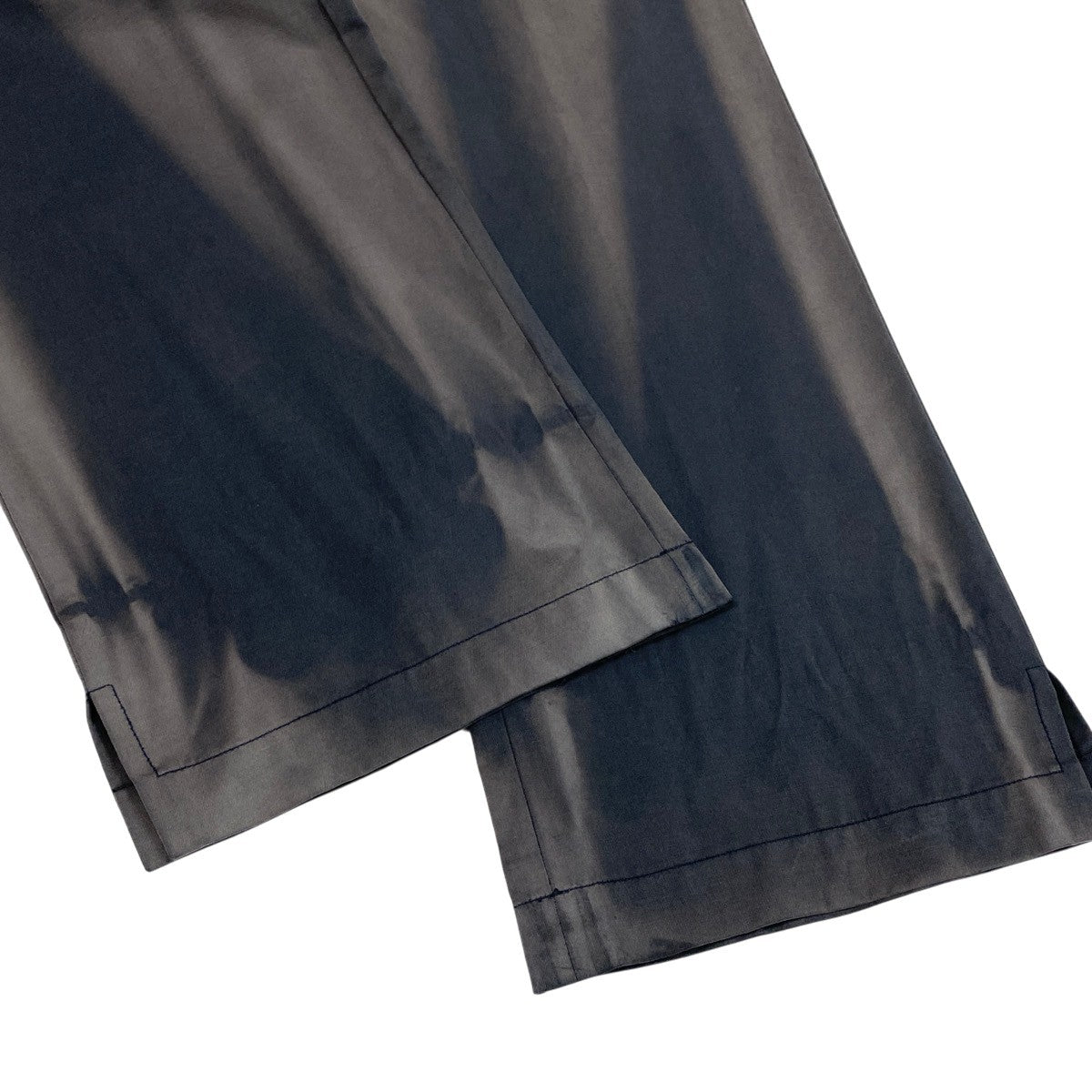 5g2 【未使用タグ付】 JiyongKim ジヨンキム 23SS SUN-BLANCHED TROUSERS ストレートパンツ ベルト付 日焼け加工 サイズS グレー系 メンズu02t