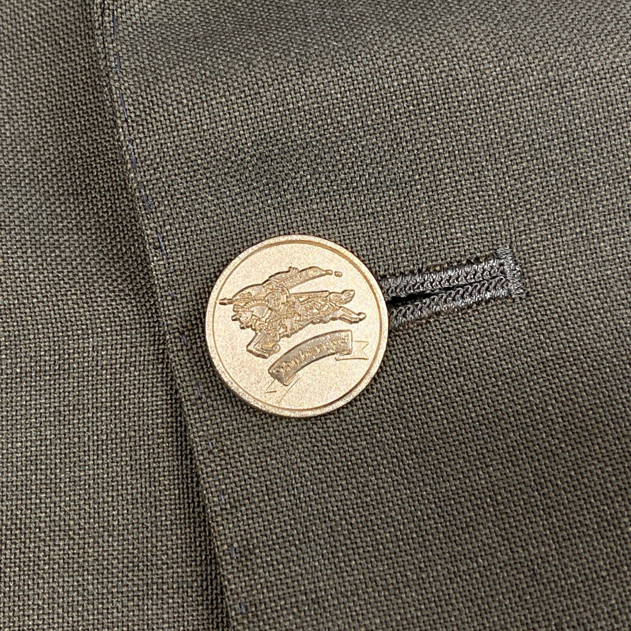 48L23 Burberry's バーバリーズ スーツセットアップ テーラードジャケット ダブルプレスト スラックス 165AB4サイズ カーキ ウール100％ メンズo07t