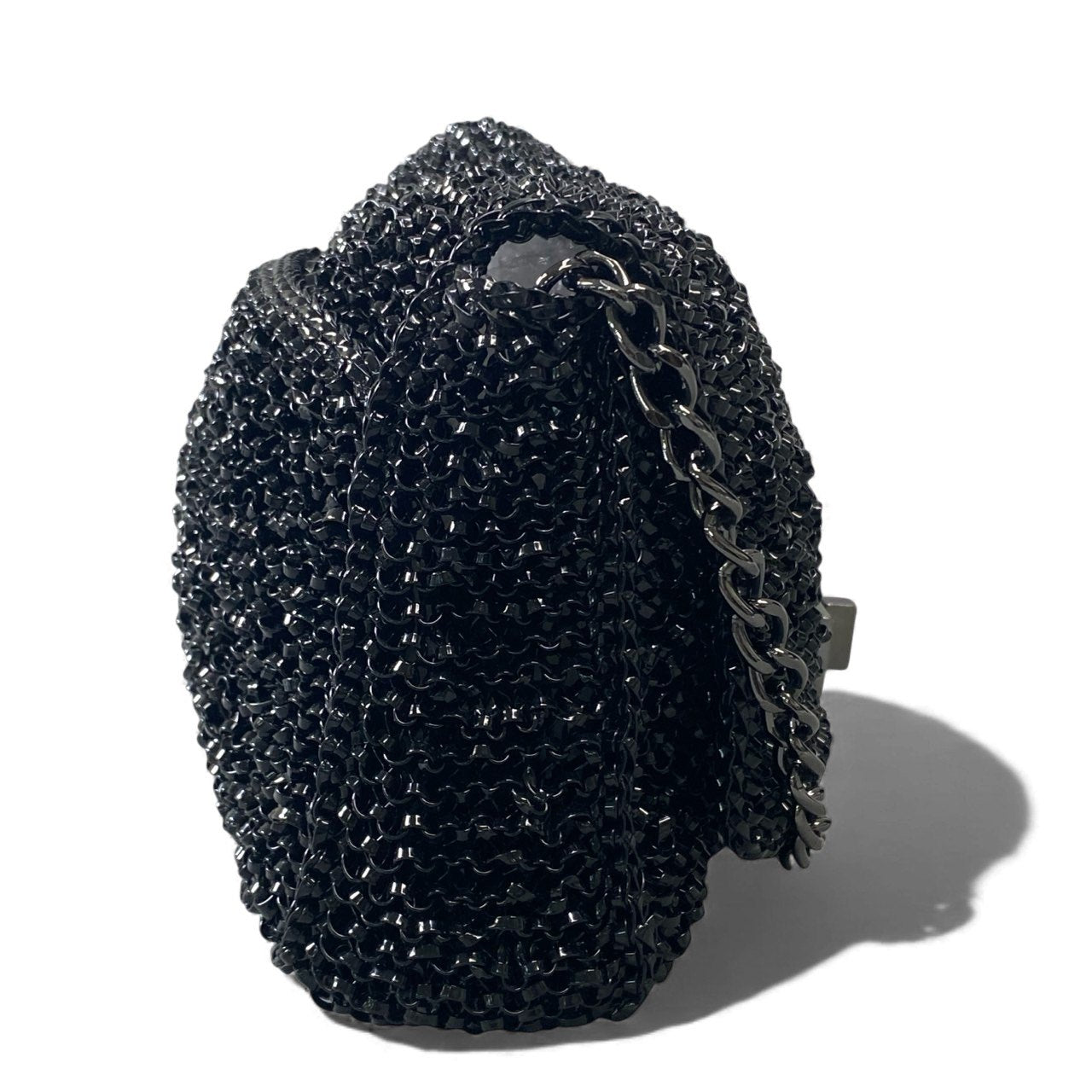 gk16《極美品》 ANTEPRIMA アンテプリマ ルッケット ワイヤー ハンドバッグ ブラック パーティーバッグ ポーチ 鞄 カバン セレモニーt18r