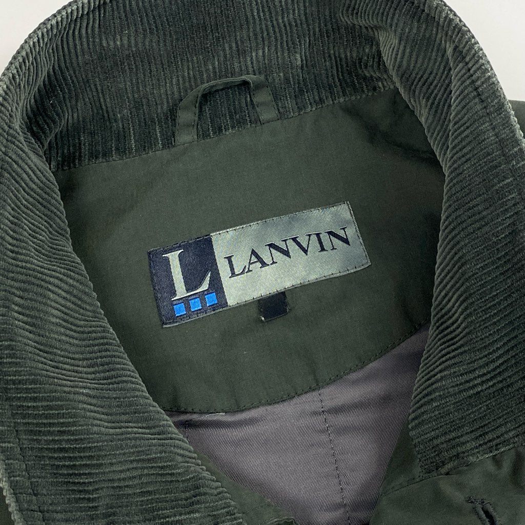 13l27 LANVIN ランバン ミリタリージャケット アウター フラップ付きポケット コートジャケット Fサイズ カーキ メンズo07t