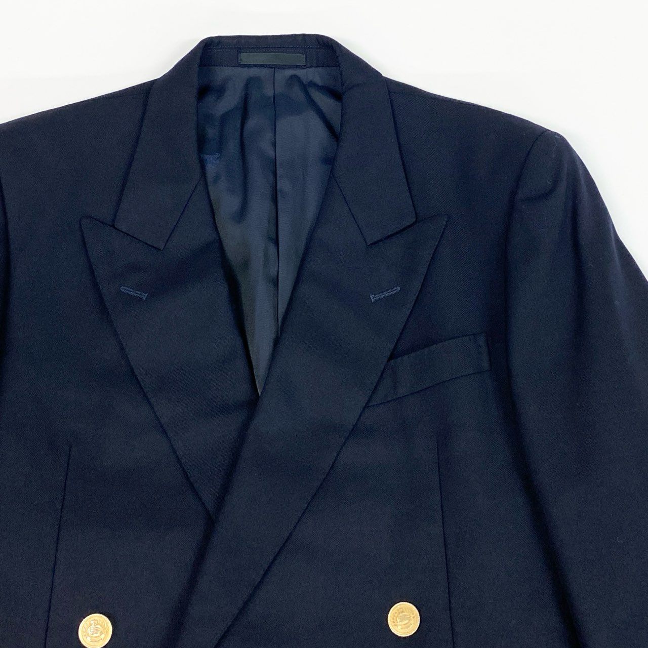 34a27 Burberrys バーバリーズ スーツセットアップ テーラードジャケット ブレザー スラックス 金ボタン 96-86-170 AB5 ネイビー メンズ 男性用o07t