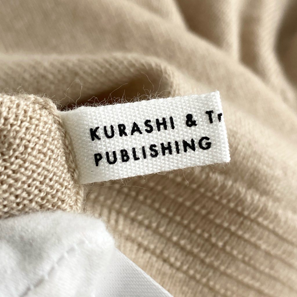 23e23 北欧暮らしの道具店 KURASHI&Trips PUBLISHING ウール混クルーネックニットプルオーバー セーター トップス 903-70903741 M ベージュ