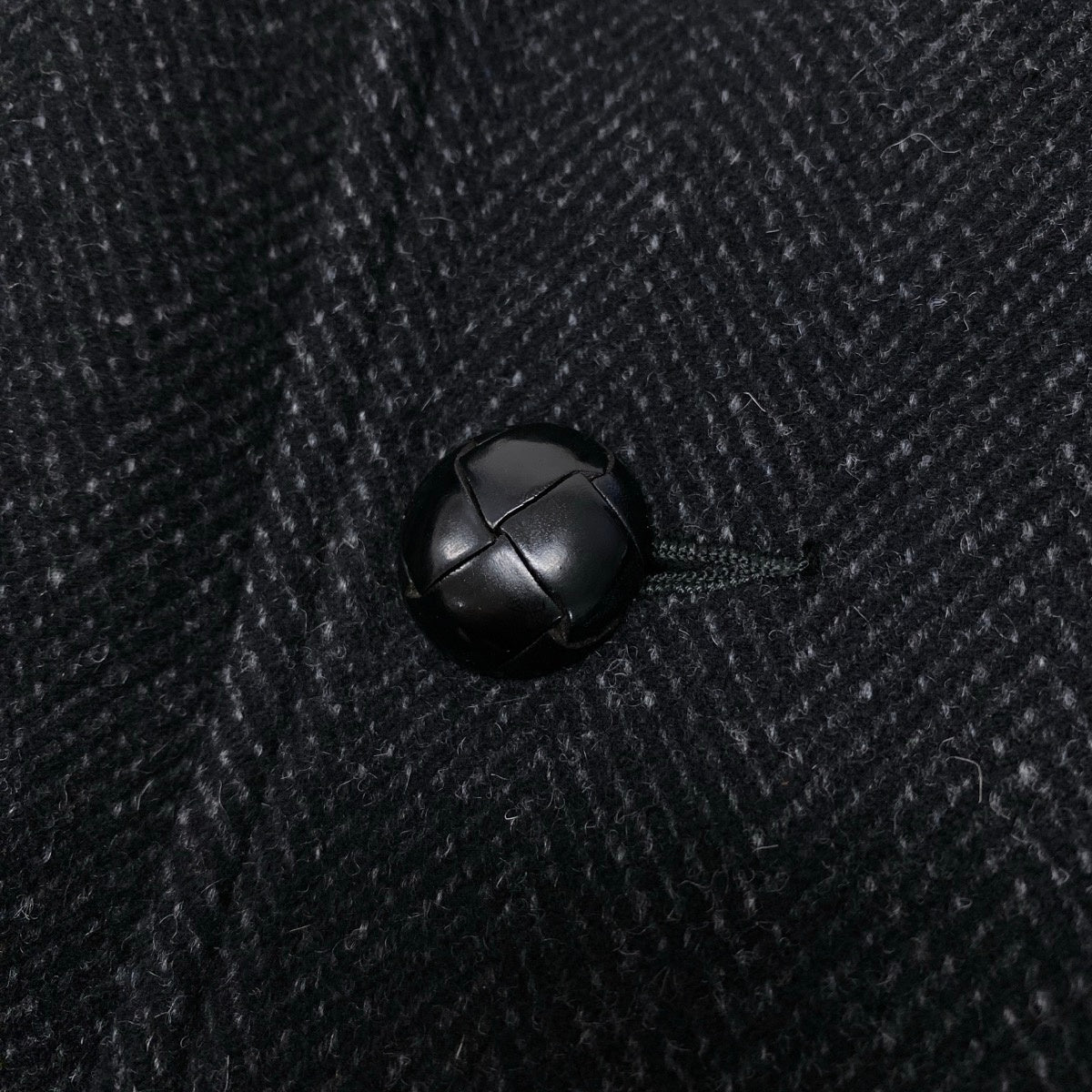 42h18 WACKO MARIA ワコマリア Ermenegildo Zegna ギャングコート アルパカブレンド 羊革 ボアカラー  S ブラック系 メンズ 男性用t18r