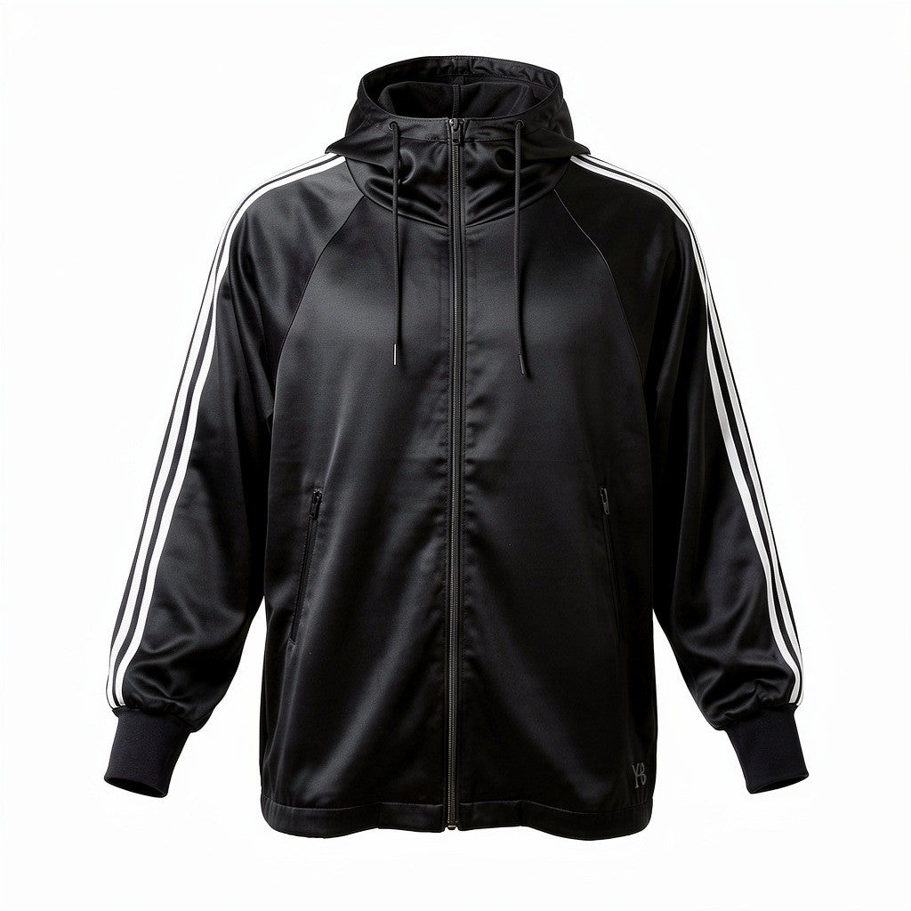 10a26《美品》 Y-3 ワイスリー 3S TCH SLK HOOD スリーストライプ テックフード IQ1798 サイズS ブラック Yohji Yamamoto × adidast18r