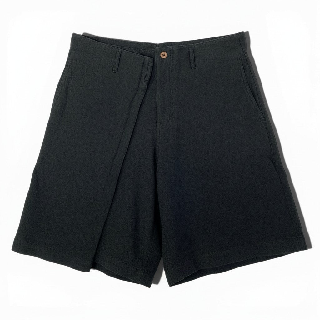 Aa21 COMME des GARCONS HOMME PLUS コムデギャルソンオムプリュス AD2015 変形ワイドショーツ ショートパンツ サイズS ブラック メンズ 男性用k02i