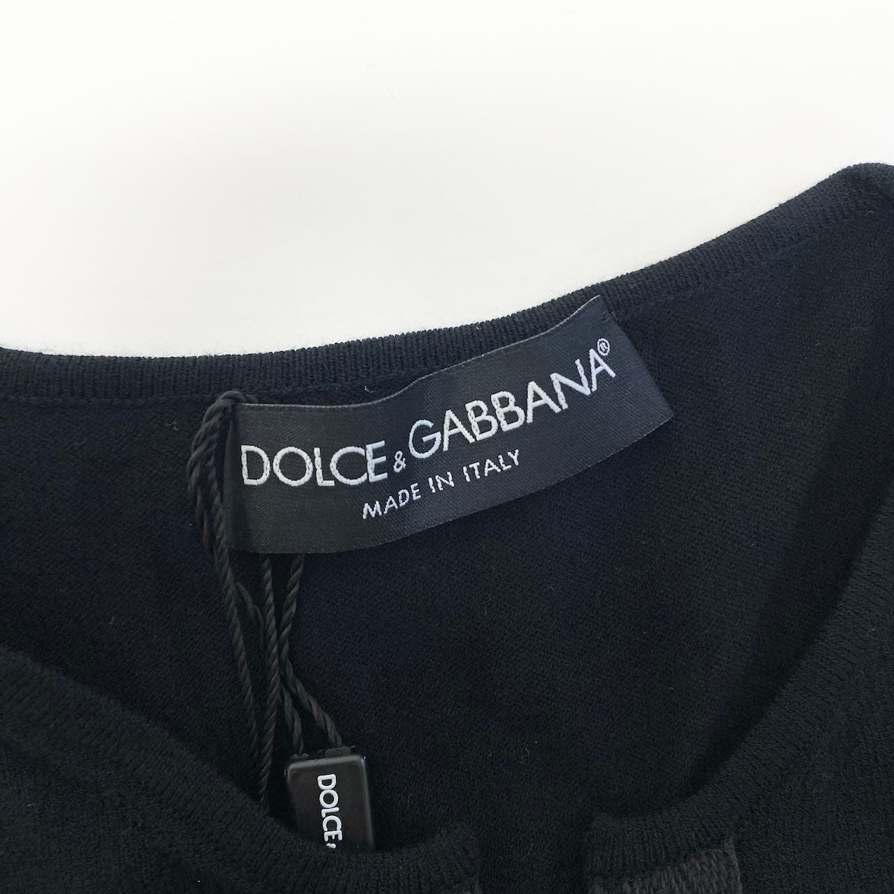 Ed22 【美品】DOLCE&GABBANA ドルチェアンドガッパーナ ロングスリーブニットカーディガン トップス 2AW KC54 40サイズ ブラック レディース 女性用k02i